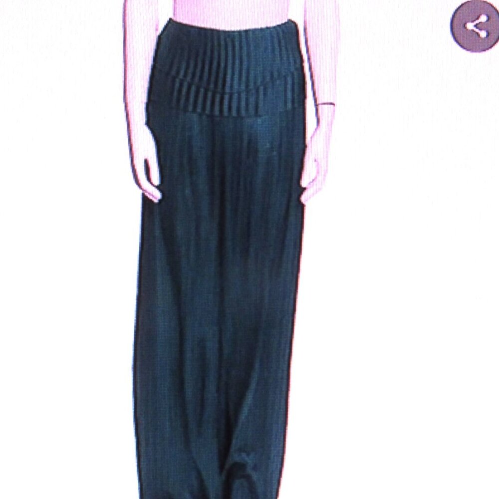 NEW   2 PAIR,  ANDRES IYAMAH, LINEA SILKY WIDE LEG PANTS, Sz S, ORG $ 650 - Picture 2 of 5